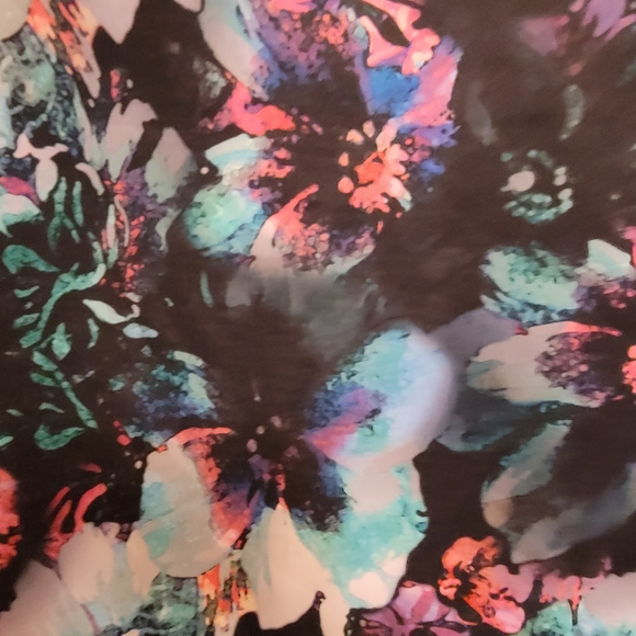 Thalia Sodi heavy weight knit floral print pull on pencil skirt, size L - Picture 5 of 10